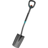 GARDENA 17020-20 pelle et pioche Pelle à drain Acier inoxydable Noir Gris/Turquoise, Pelle à drain, Acier inoxydable, Noir, En forme de D, Monochromatique, 1260 mm