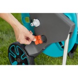 GARDENA 18511-20 enrouleur de tuyau d'arrosoir de jardin Chariot sur roues Manuel Noir, Bleu, Acier inoxydable, Enrouleur transportable Turquoise/gris, Chariot sur roues, Manuel, Fonctionnel, Noir, Bleu, Acier inoxydable, Métal, Plastique, 60 m