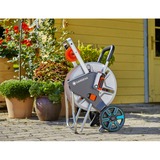 GARDENA 18547-20 enrouleur de tuyau d'arrosoir de jardin Bobine multi-positions Manuel Noir, Acier inoxydable, Enrouleur transportable Gris/Orange, Bobine multi-positions, Manuel, Fonctionnel, Noir, Acier inoxydable, Métal, Plastique, 60 m