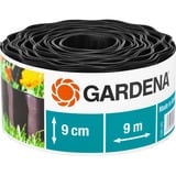 GARDENA 530-20 Bordure de jardin Rouleau de bordure de jardin Plastique Noir, Barrière Marron, Rouleau de bordure de jardin, Plastique, Noir, 90 mm, 9000 mm, 1 pièce(s)