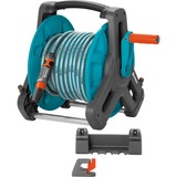GARDENA 8009-20 enrouleur de tuyau d'arrosoir de jardin Enrouleur mural Manuel Noir, Vert, Tambour à tuyau Gris/Turquoise, Enrouleur mural, Manuel, Noir, Vert, Mural, 50 m, 13,15,19 mm