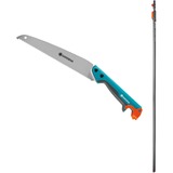 GARDENA 8737 Scie à onglet 30 cm Gris, Orange, Argent, Scie d'élagage Turquoise, Scie à onglet, Acier inoxydable, Gris, Orange, Argent, Bleu/Gris, 30 cm, 1 pièce(s)