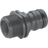 GARDENA Adaptateur grand débit 265 mm (G3/4), Raccord Gris, Connecteur de tuyau, 3/4", Noir