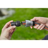 GARDENA Aquastop Premium 19 mm (3/4"), Raccord de tuyau Gris/Argent, Connecteur de tuyau, 3/4", Métal, Plastique, Noir, Métallique