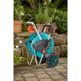 GARDENA Chariot à tuyau AquaRoll M Easy, Enrouleur transportable Turquoise/gris, 18515-20