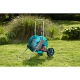 GARDENA Chariot porte-tuyaux AquaRoll M, Enrouleur transportable Turquoise/gris, 18513-20