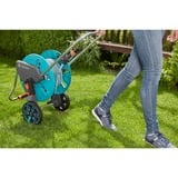 GARDENA Chariot porte-tuyaux AquaRoll M, Enrouleur transportable Turquoise/gris, 18513-20