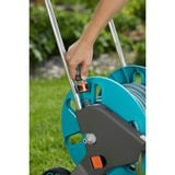 GARDENA Chariot porte-tuyaux AquaRoll M, Enrouleur transportable Turquoise/gris, 18513-20