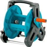 GARDENA Dévidoir 50 Classic, Tambour à tuyau Gris/Turquoise, Enrouleur posé au sol, Fonctionnel, Vert, Métal, Plastique, 50 m