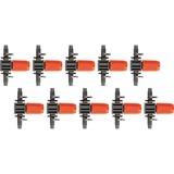 GARDENA Goutteur en ligne réglable, Goutteurs Gris/Orange, Montage en ligne, 20 l/h, Gris, Orange