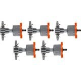 GARDENA Goutteur en ligne réglable et régulateur de pression, Goutteurs Gris/Orange, 5 piéce(s)