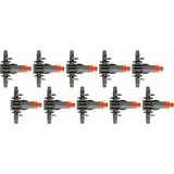 GARDENA Goutteurs auto-régulants en ligne Micro-Drip Gris/Orange, Montage en ligne, 2 l/h, Gris