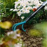 GARDENA Griffe piocheuse Combisystem, Cultivateur à main Turquoise, Râteau de jardin, Acier, 9 cm