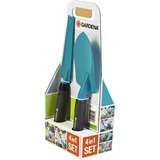 GARDENA Kit de démarrage Outils à main, Ensemble de jardin Turquoise/Noir