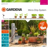 GARDENA Kit pour plantes en pots M avec programmateur, Automate d'irrigation 13002-20