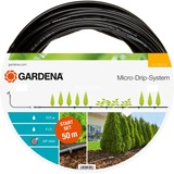 GARDENA Kit pour rangées de plantes de 50 m L, Systèmes de goutte à goutte Noir, 13013-20