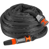 GARDENA Liano tuyau d'arrosage 15 m Tissu Noir, Orange Gris/Orange, 15 m, Noir, Orange, Tissu, 35 bar, 1,3 cm