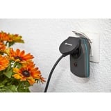 GARDENA Lot de 3 prises électriques connectées smart Power, Prise de courant Noir