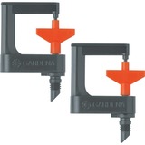 GARDENA Micro-asperseur rotatif 360°, Arroseur Noir/Orange, 2 pièce(s)