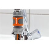 GARDENA Nécesaire d'arrosage pour robinet extérieur, Raccord de robinet Gris/Orange, Orange, Acier inoxydable