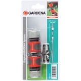 GARDENA Nécessaires d'arrosage 13 mm (1/2) et 15 mm (5/8), Raccord Gris/Orange, Connecteur de tuyau, Gris, Orange, Argent