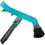 GARDENA Nettoyeur de gouttière combisystem, Balai Turquoise/Noir, Vert, Gris, Plastique