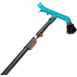 GARDENA Nettoyeur de gouttières combisystem set, Balai Turquoise/Noir,  avec manche télescopique
