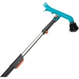 GARDENA Nettoyeur de gouttières combisystem set, Balai Turquoise/Noir,  avec manche télescopique