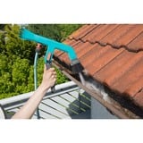 GARDENA Nettoyeur de gouttières combisystem set, Balai Turquoise/Noir,  avec manche télescopique
