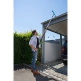 GARDENA Nettoyeur de gouttières combisystem set, Balai Turquoise/Noir,  avec manche télescopique