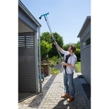 GARDENA Nettoyeur de gouttières combisystem set, Balai Turquoise/Noir,  avec manche télescopique