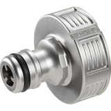 GARDENA Nez de robinet Premium 33,3 mm (G 1"), Raccord de robinet Argent, Connecteur de robinet, 1", Métal, Métallique