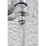 GARDENA Nez de robinet Premium 33,3 mm (G 1"), Raccord de robinet Argent, Connecteur de robinet, 1", Métal, Métallique