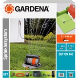 GARDENA OS 140 Système d'aspersion d'eau à pulsation, Systèmes de gicleurs Gris/Orange, Système d'aspersion d'eau à pulsation, 140 m²
