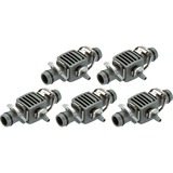 GARDENA Réducteur en T 13 mm (1/2") - 4,6 mm (3/16"), Connexion Gris, 6 mm (3/16"), Connecteur de raccords, Système d'irrigation goutte-à-goutte, Noir, Argent, Mâle, 76,2 / 16 mm (3 / 16"), 25,4 / 2 mm (1 / 2")