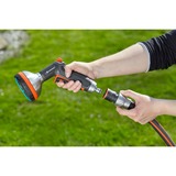 GARDENA Raccord d'arrosage avec système aquastop 19 mm (3/4"), Raccord de tuyau Gris/Argent, Connecteur de tuyau, Métal, Noir, Orange, Argent