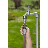 GARDENA Raccord rapide Premium 19 mm (3/4"), Raccord de tuyau Gris/Argent, Connecteur de tuyau, Métal, Noir, Gris, Orange