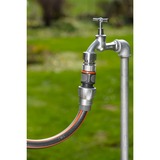 GARDENA Raccord rapide Premium 19 mm (3/4"), Raccord de tuyau Gris/Argent, Connecteur de tuyau, Métal, Noir, Gris, Orange