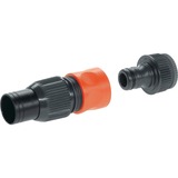 GARDENA Set de raccordement grand débit pour pompes, Raccord de tuyau Noir/Orange, 2 pièce(s)