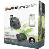 GARDENA Smart Water Control Set capteur environnemental de maison intelligente, Contrôle d'irrigation Gris/Turquoise, 3 - 200 lux, Batterie, Alcaline, AA, 1,5 V, 0 - 100%