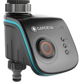 GARDENA Smart Water Control capteur environnemental de maison intelligente, Contrôle de l'irrigation Gris/Turquoise, Batterie, 123 mm, 159 mm, 123 mm, 405 g