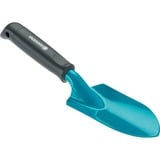 GARDENA Transplantoir large Classic, Truelle Turquoise/Noir, Garden trowel, Duroplast, Acier, Noir, Bleu, Ergonomique, Poignée antidérapante, 8 cm