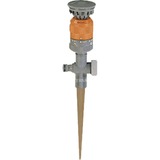 GARDENA Turbine Vario sur pic Comfort, Arroseur Gris/Orange, Système d'aspersion d'eau circulaire, 225 m²