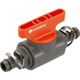 GARDENA Vanne d'arrêt 13 mm (1/2"), Régulateur Gris/Orange, Vanne de fermeture, Système d'irrigation goutte-à-goutte, Gris, Orange, Mâle, 25,4 / 2 mm (1 / 2"), 25,4 / 2 mm (1 / 2")