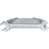 GEDORE Ensemble double clé à fourches 10 pièces, Clé plate Acier Vanadium, chromé