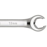 GEDORE Jeu de clés mixtes à cliquet rouges, ouvert, 4 pièces, Clé plate Chrome
