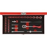 GEDORE R49004033 douills et ensemble de douilles, Clés mixtes à cliquet Rouge, 48 mm
