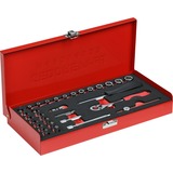 GEDORE R49014033 douills et ensemble de douilles, Clés mixtes à cliquet Rouge, 1,14 kg, 47 mm