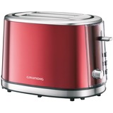 Grundig TA 6330, Grille-pain Rouge/en acier inoxydable