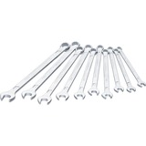 Hazet 600LG/10 Clé à fourche, Clé plate 10,11,12,13,14,15,16,17,18,19 mm, Chrome, Chrome, Brillant, Allemagne, 10 pièce(s)